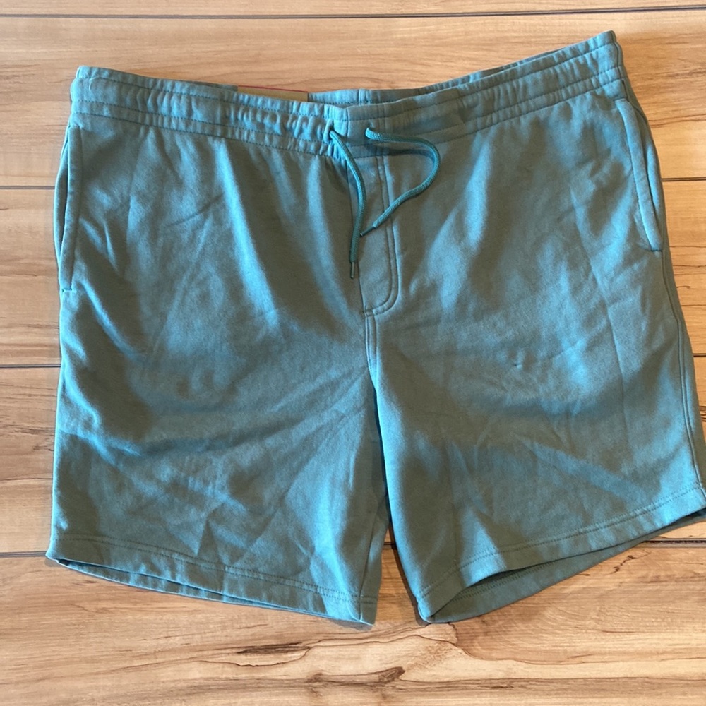 NWT Goodfellow & Co Mens Elevated Knit Shorts Lounge XXL Teal NWT